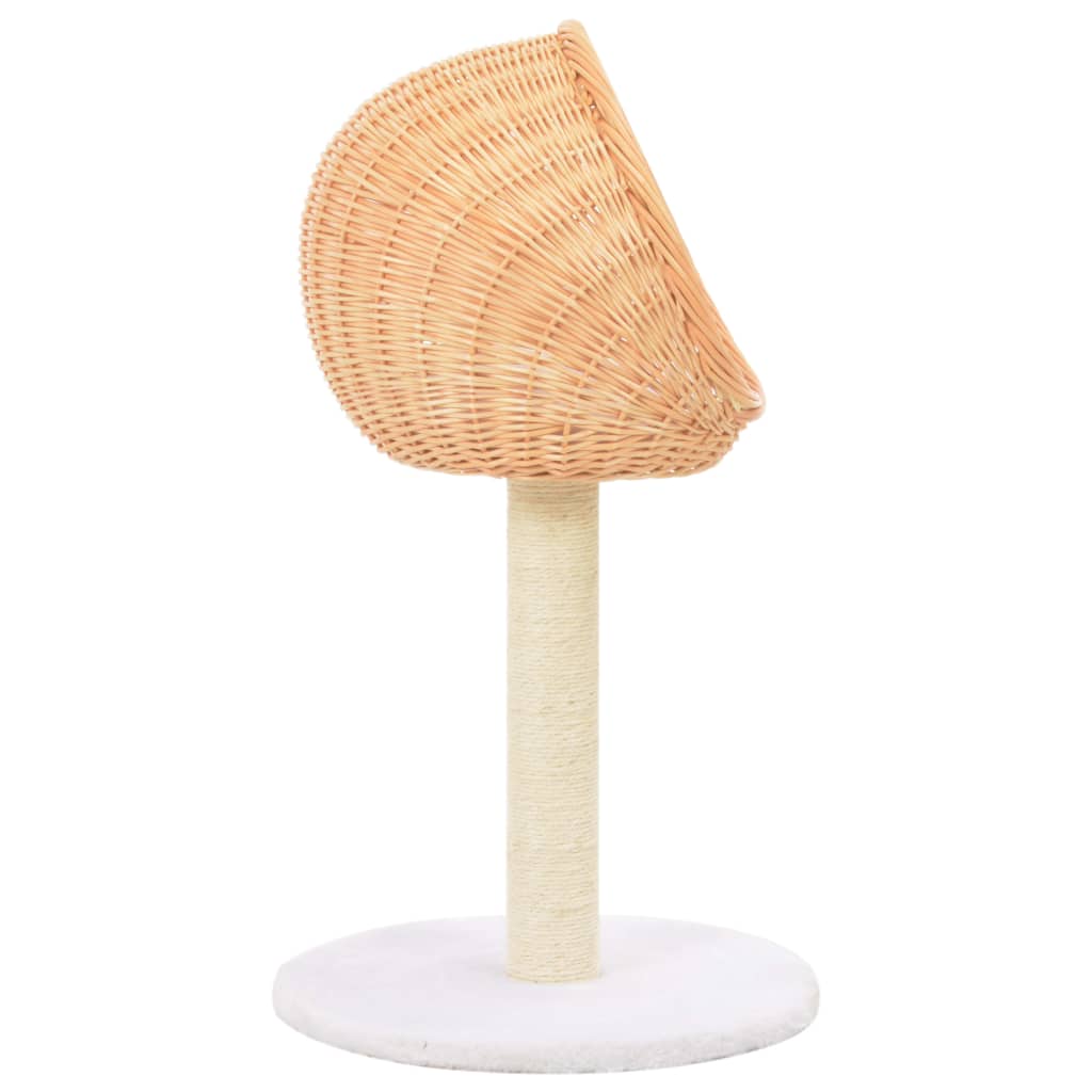 Petit arbre à chat en bois de saule avec 1 paniers – Naturel – 73 cm – vue 3