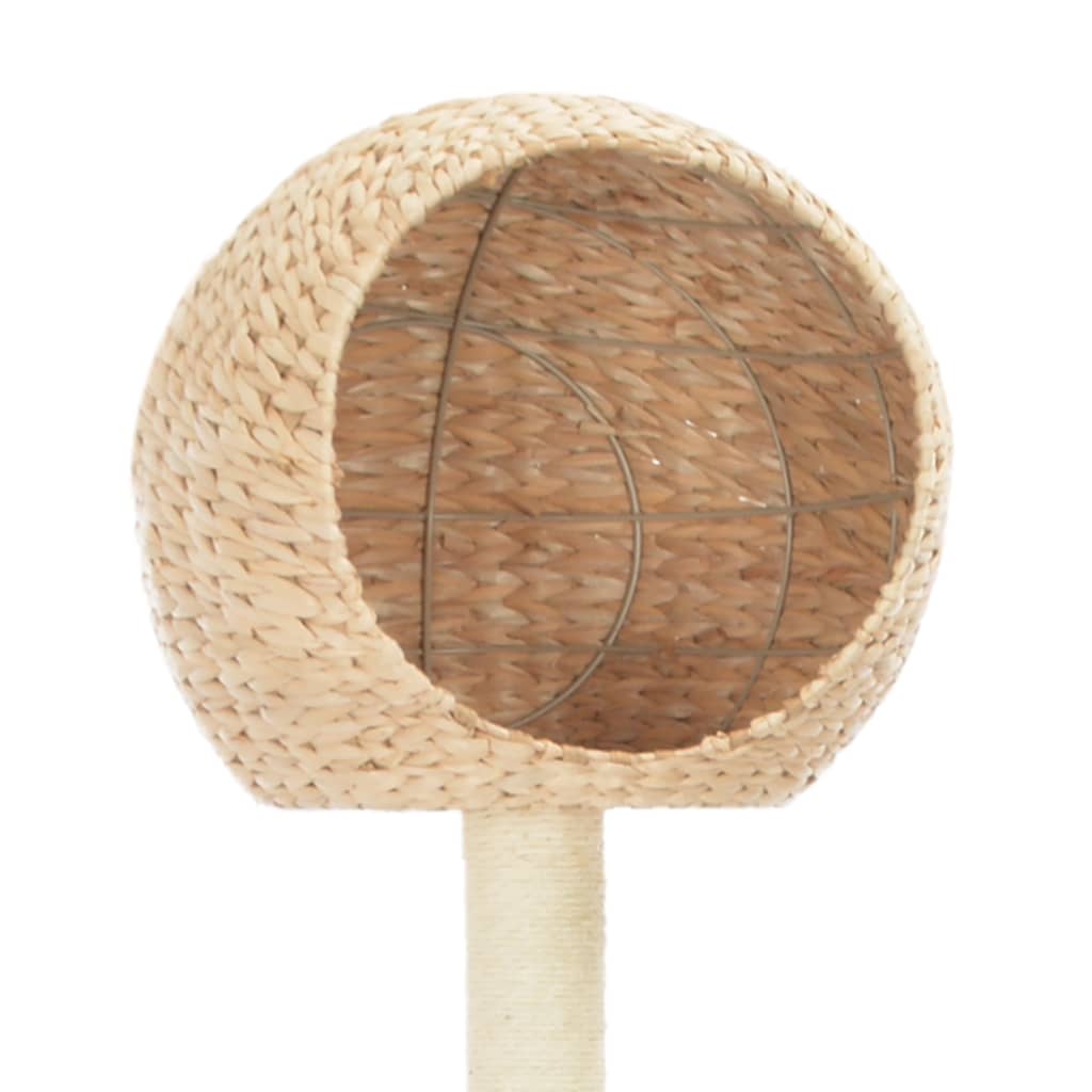 Arbre à chat XXL avec niche avec panier – Naturel – 180 cm – vue 3