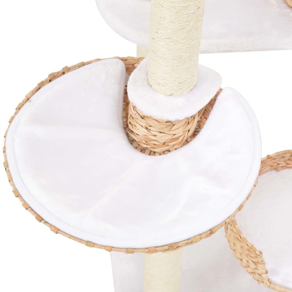 Arbre à chat XXL avec niche avec panier – Naturel – 180 cm – vue 5